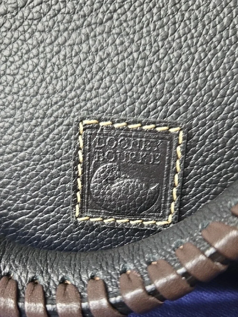 Dooney & Bourke Florentine Leather Satchel Black NWOT - Picture 2 of 11